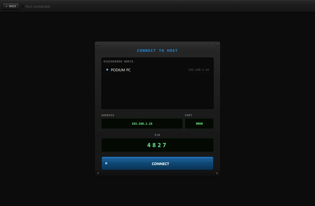 Viewer — Connect to Host