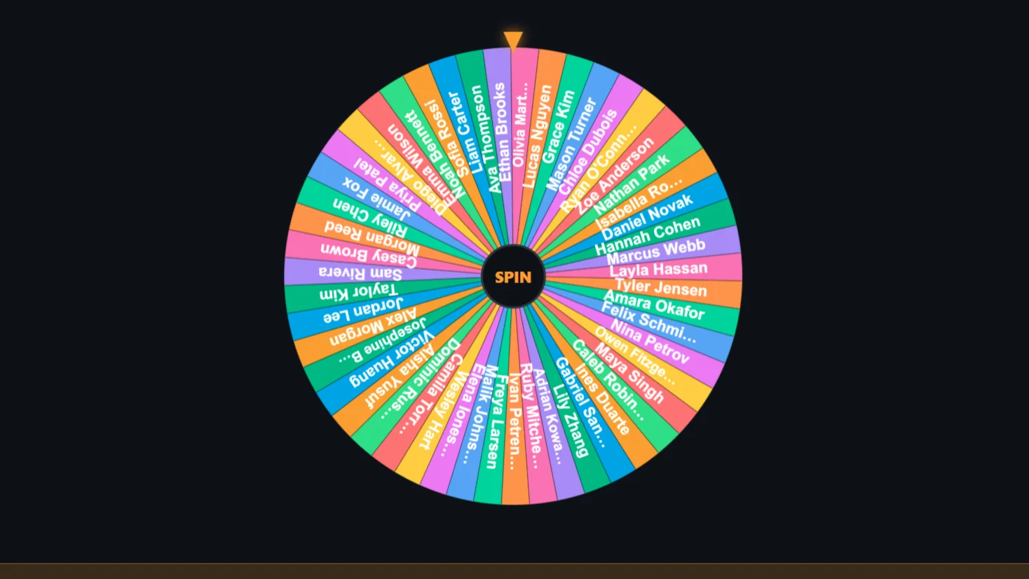 EventSpin - Wheel Draw